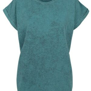 Build Your Brand - Ladies´ Acid Washed Extended Shoulder Tee