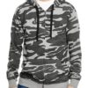 Burnside - Full Zip Camo Hooded Sweat Jacket