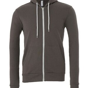 Canvas - Unisex Poly-Cotton Fleece Full-Zip Hoodie