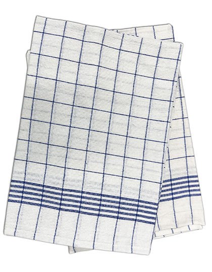 White-Blue Checked