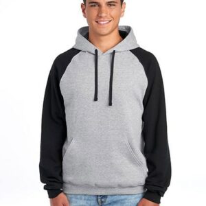 JERZEES - Nublend® Colour-Block Raglan Hooded Sweatshirt