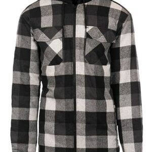 Jacket Burnside - Men´s Flannel With Sherpa Hoodie