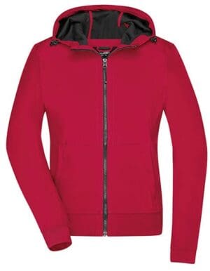 Jacket James&Nicholson - Ladies´ Hooded Softshell