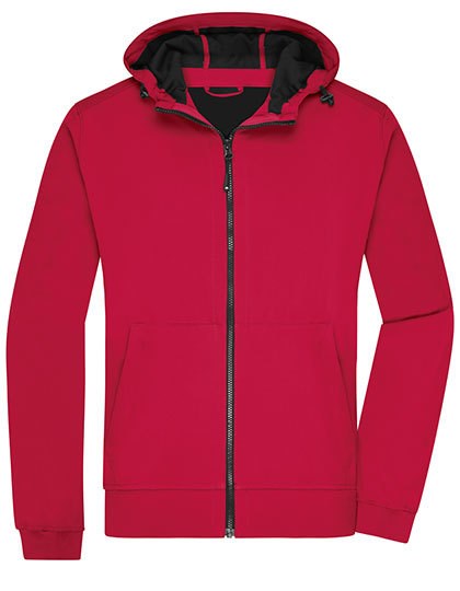 Jacket James&Nicholson - Men´s Hooded Softshell