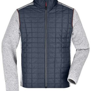 Jacket James&Nicholson - Men´s Knitted Hybrid