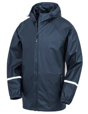 Jacket Result Genuine Recycled - Prism PU Waterproof with Reflective Bands & Recycled Backing