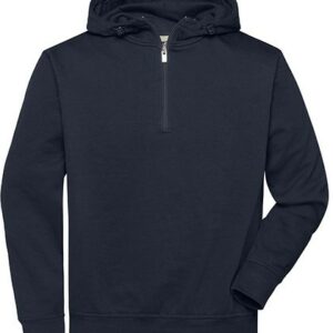 James&Nicholson - BIO Workwear-Half Zip Hoody