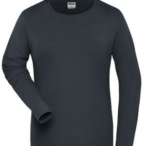 James&Nicholson - Ladies´ BIO Stretch-Longsleeve Work - SOLID