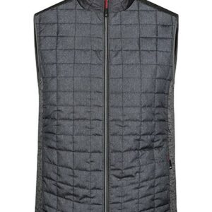 James&Nicholson - Men´s Knitted Hybrid Vest