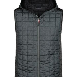 James&Nicholson - Men´s Knitted Hybrid Vest