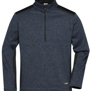 James&Nicholson - Men´s Knitted Workwear Fleece Half-Zip - STRONG