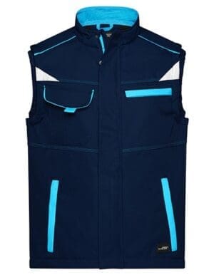 James&Nicholson - Workwear Softshell Vest - COLOR