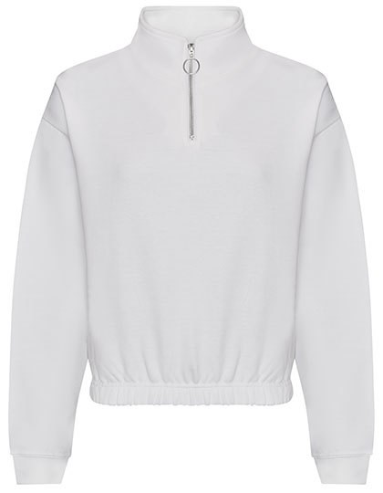 Just Hoods - Women´s Cropped 1/4 Zip Sweat