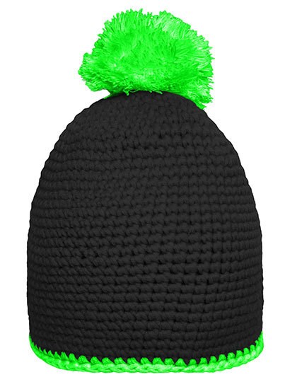 Myrtle beach - Pompon Hat With Contrast Stripe