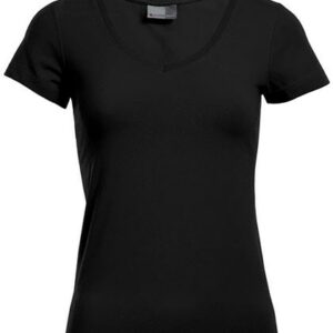 Promodoro - Women´s Slim Fit V-Neck-T