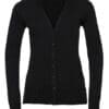 Russell Collection - Ladies´ V-Neck Knitted Cardigan