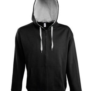 SOL´S - Men´s Contrasted Zipped Hooded Jacket Soul