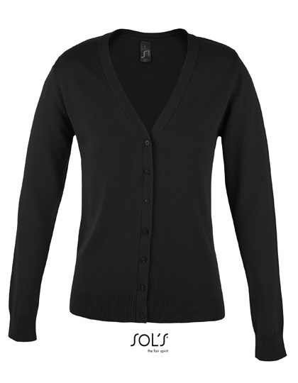 SOL´S - Women´s Golden V-Neck Knitted Cardigan