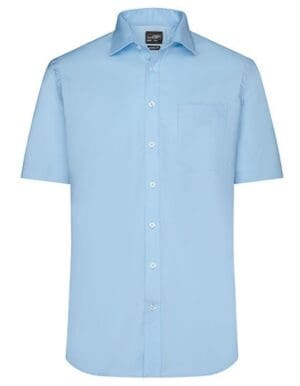 Shirt James&Nicholson - Men´s Shortsleeve Micro-Twill