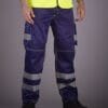 YOKO - Hi-Vis Cargo Trousers With Knee Pad Pockets