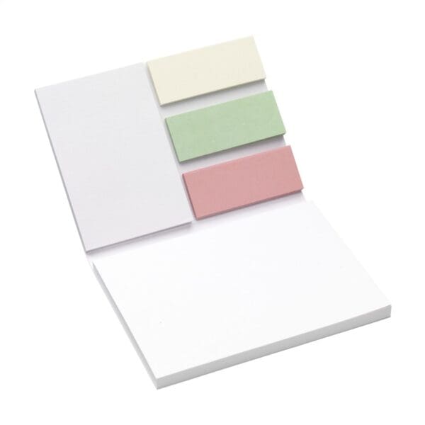 Memo Sticky Notes and Markers Recycled Paper Notizblock