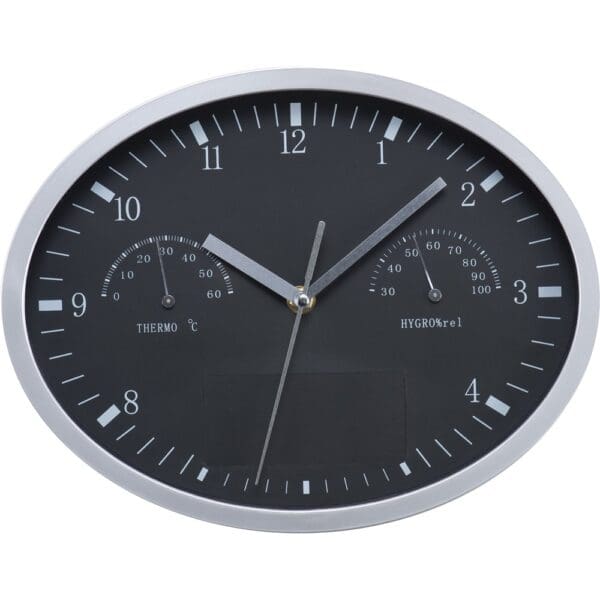 Wanduhr mit Hygro- und Thermometer