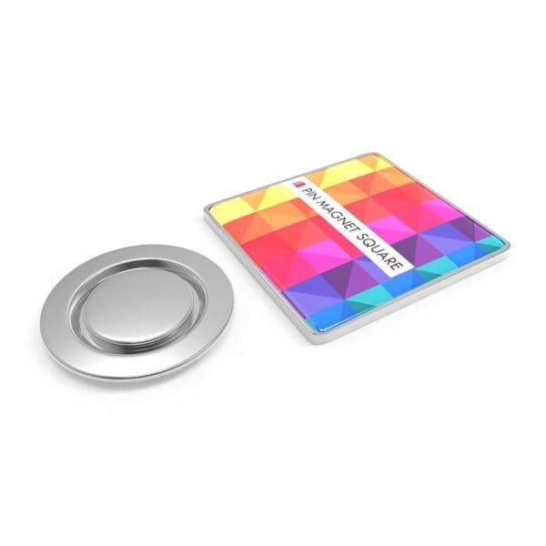 Pin Metal with magnet, Square