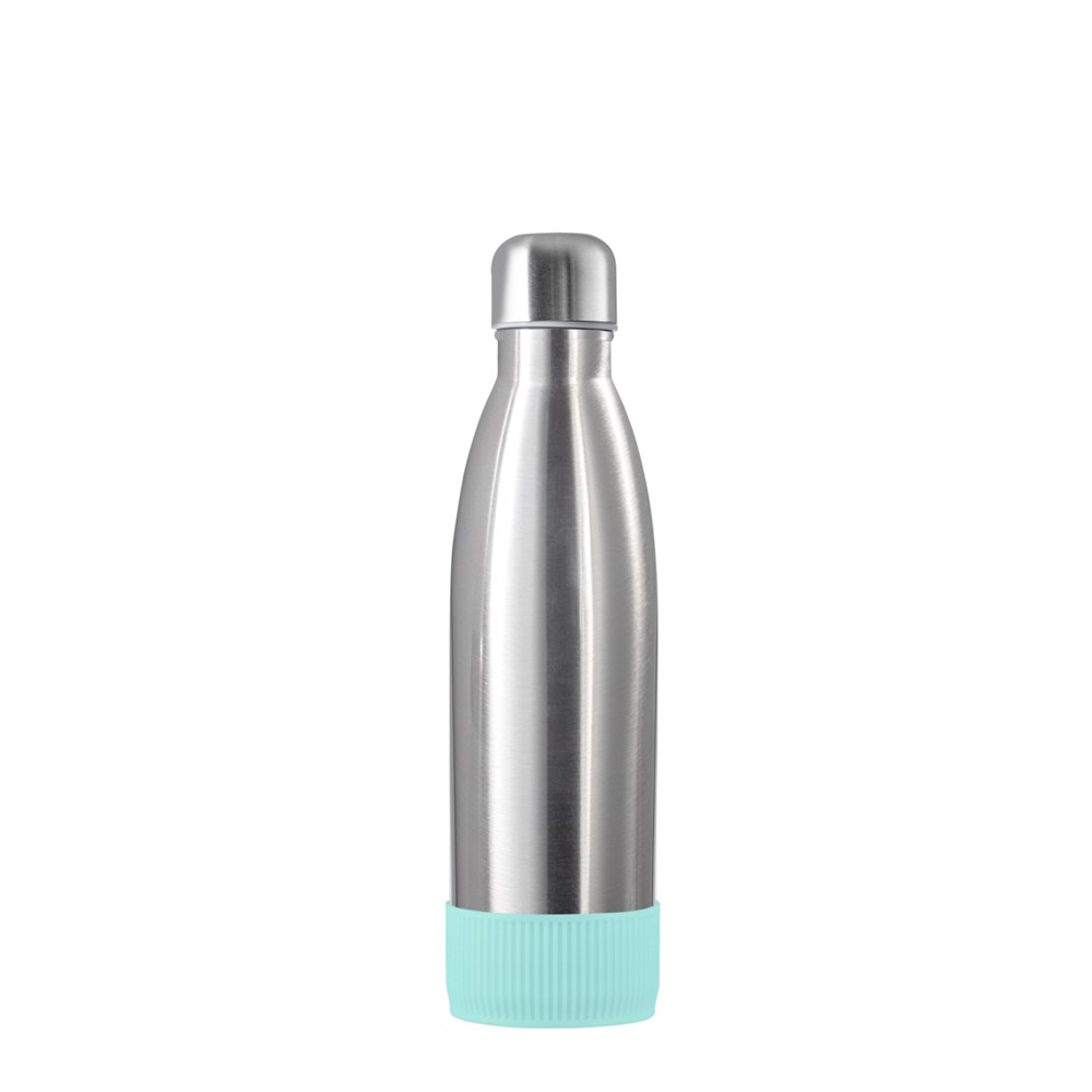 Flasche: silber, Hülle: mint