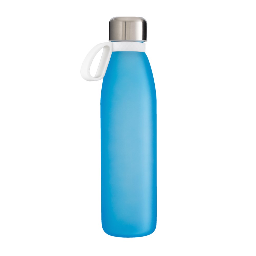 Flasche: cyan, Ring: weiß