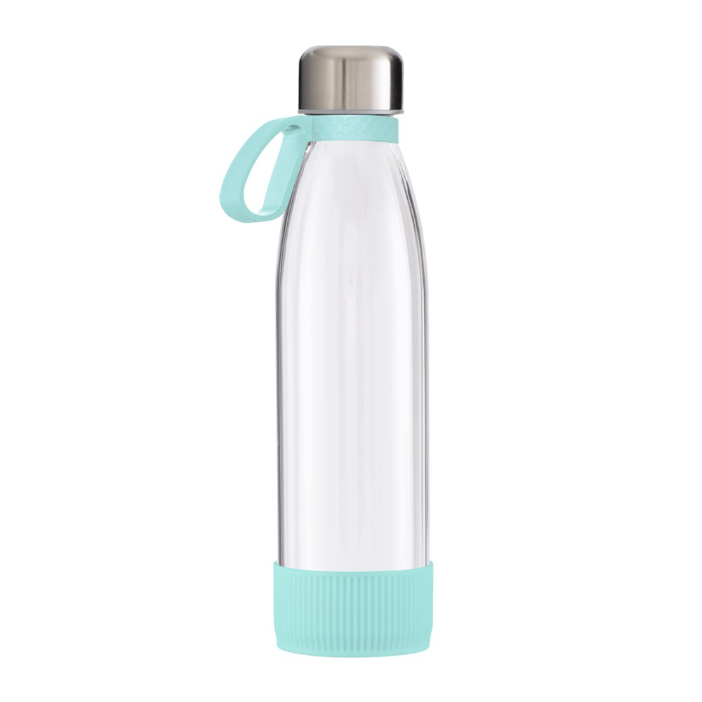 Flasche: transparent, Ring: mint, Hülle: mint