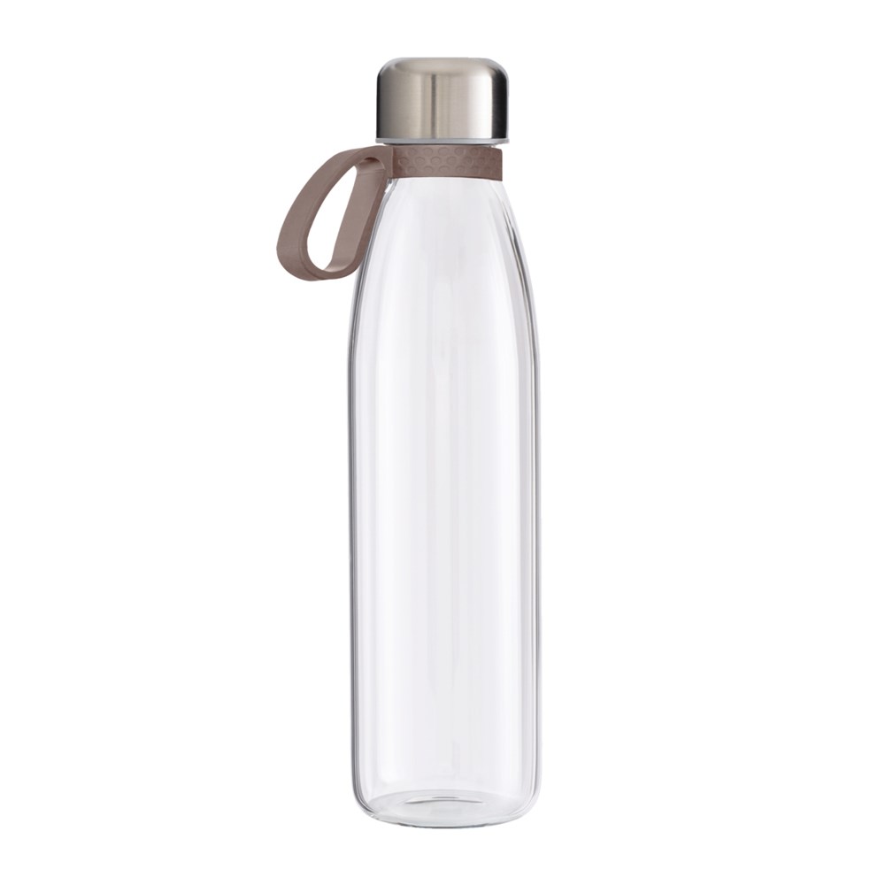 Flasche: transparent, Ring: braun