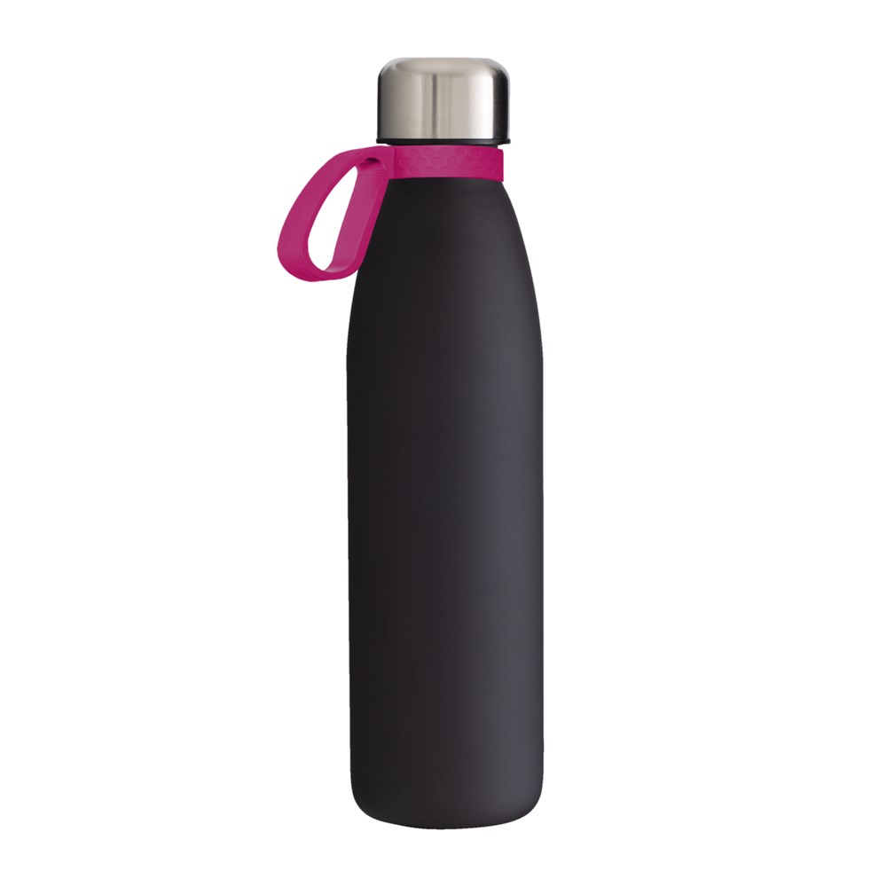 Flasche: schwarz, Ring: magenta