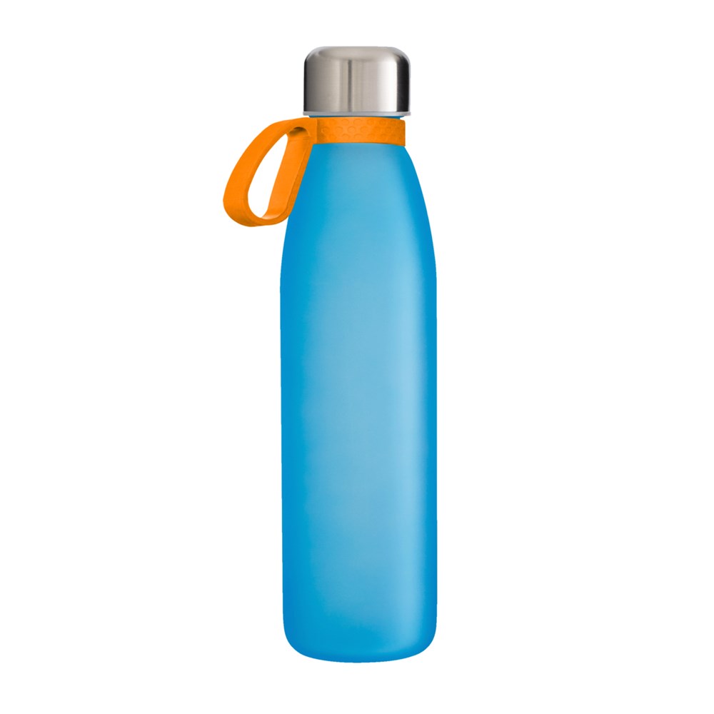 Flasche: cyan, Ring: orange