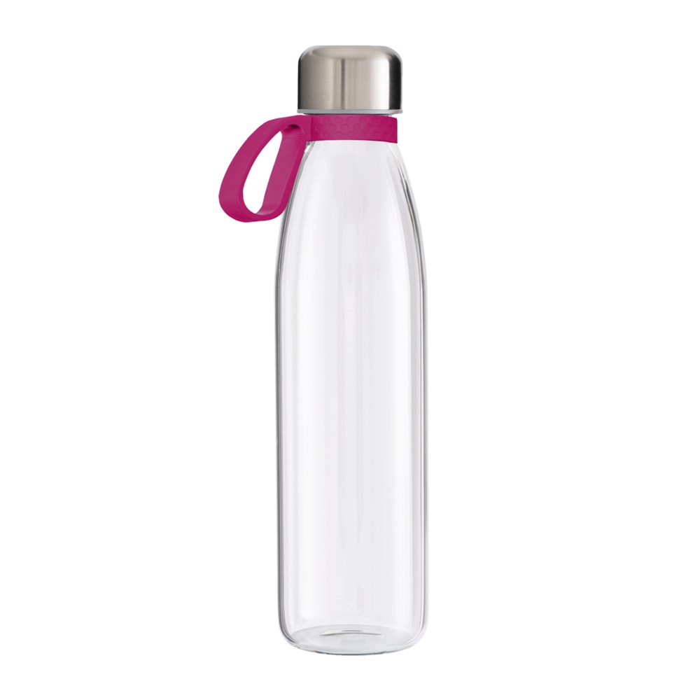 Flasche: transparent, Ring: magenta