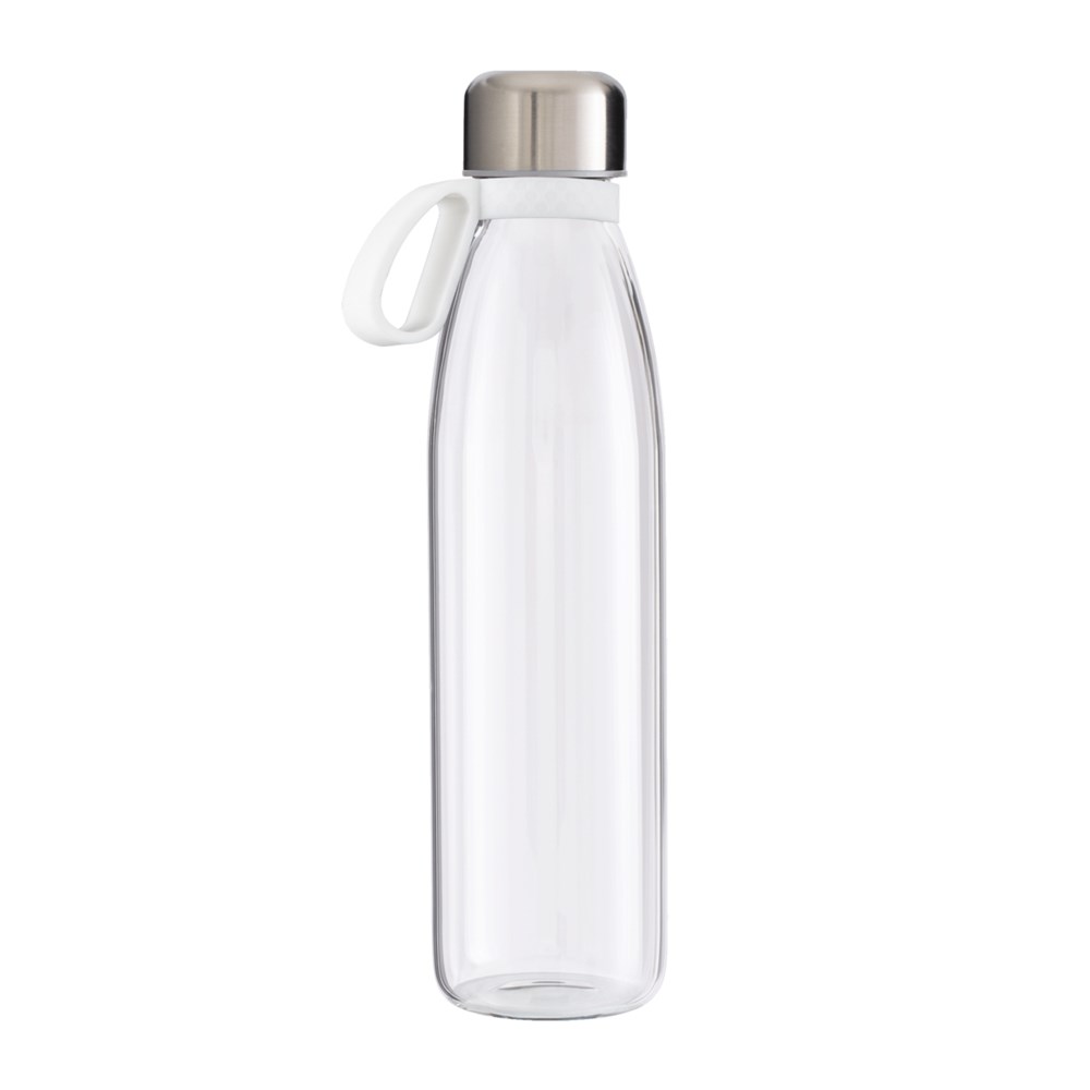 Flasche: transparent, Ring: weiß