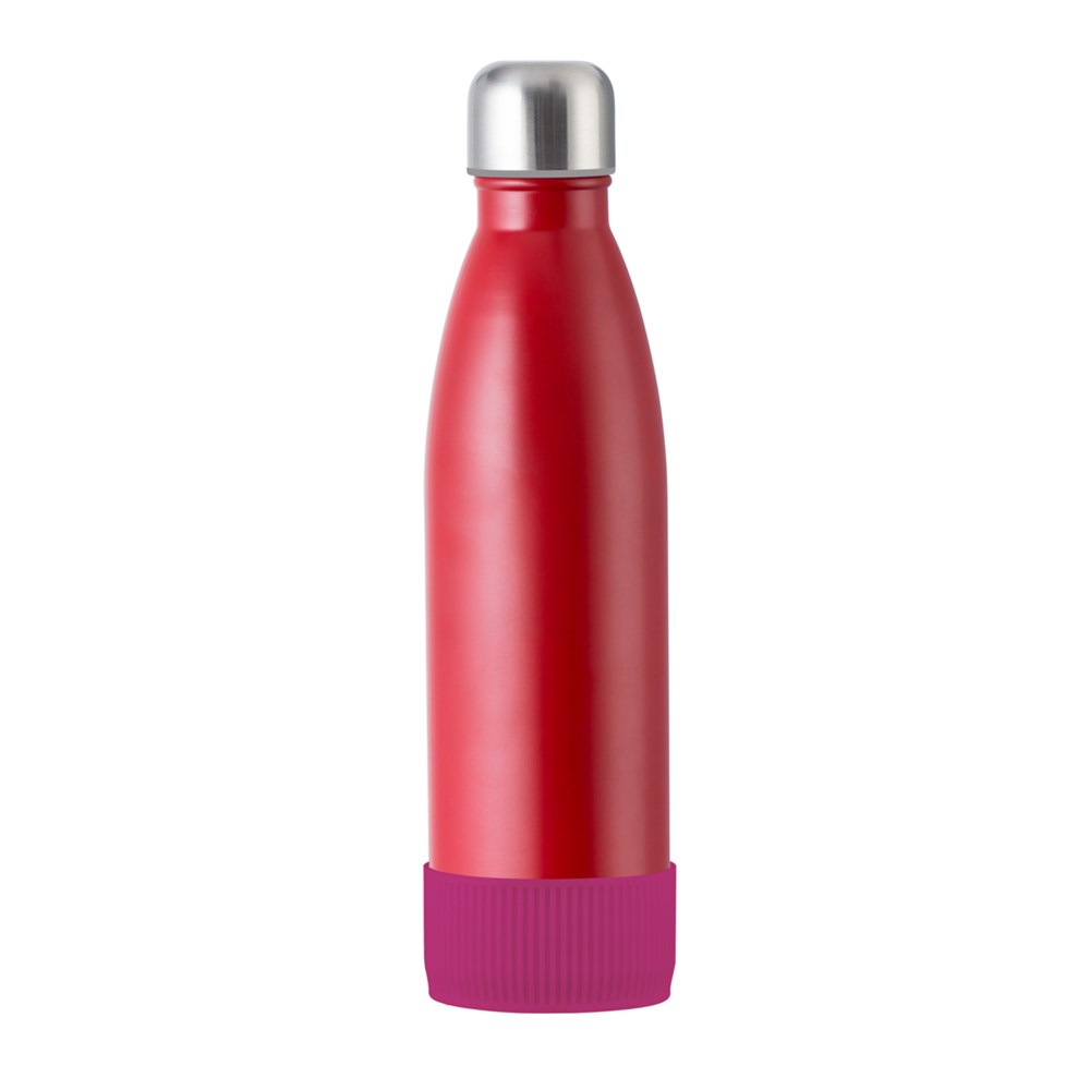 Flasche: rot, Hülle: magenta