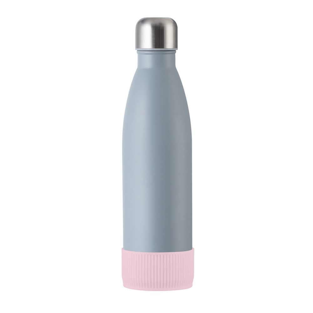 Flasche: grau, Hülle: hellmagenta