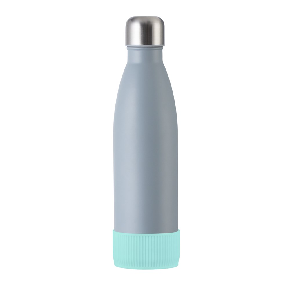 Flasche: grau, Hülle: mint